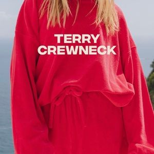 Daily Drills! Set Terry Towel Sweater/Short